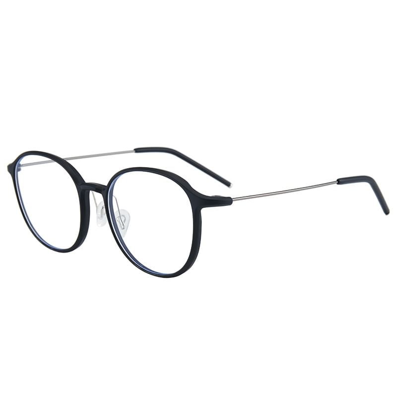 Glasses Blocking Light Round Blue