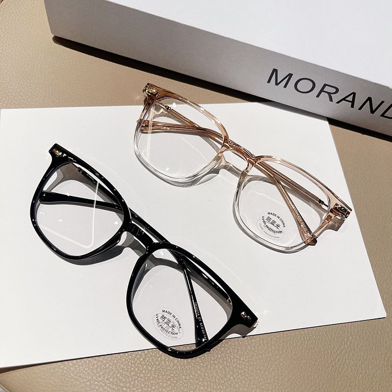 Light Square Glasses Blocking Blue