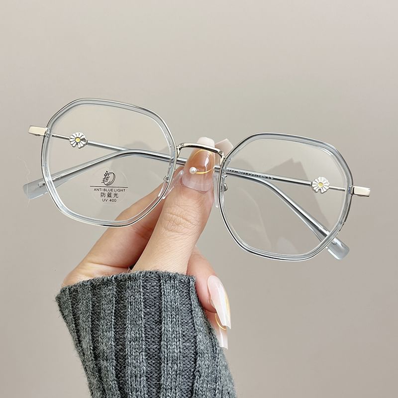 Blocking Light Glasses Geometric Blue