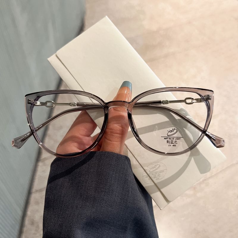 Cat Glasses Blocking Eye Light Blue