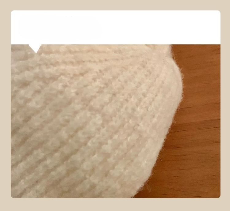 Beanie Cat Knit Embroidered