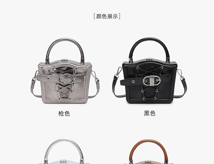 Bag Buckled Crossbody Lace-Up
