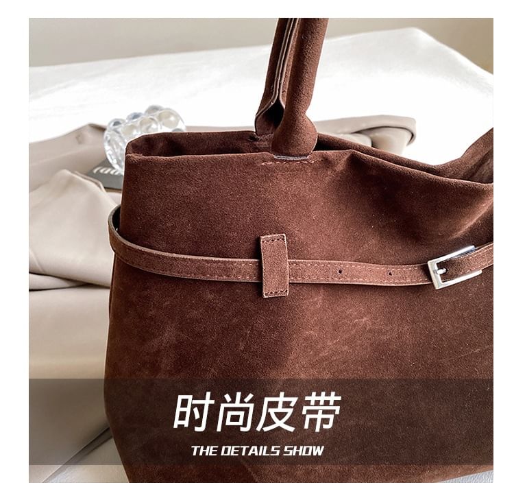 Faux Tote Bag Suede