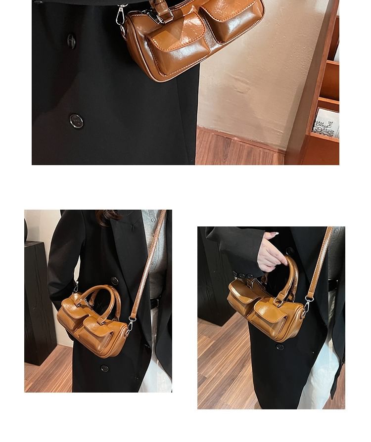 Bag Leather Crossbody Multi-Pocket Faux