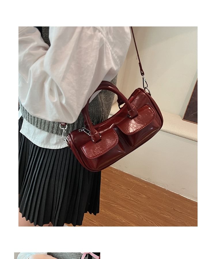 Bag Leather Crossbody Multi-Pocket Faux