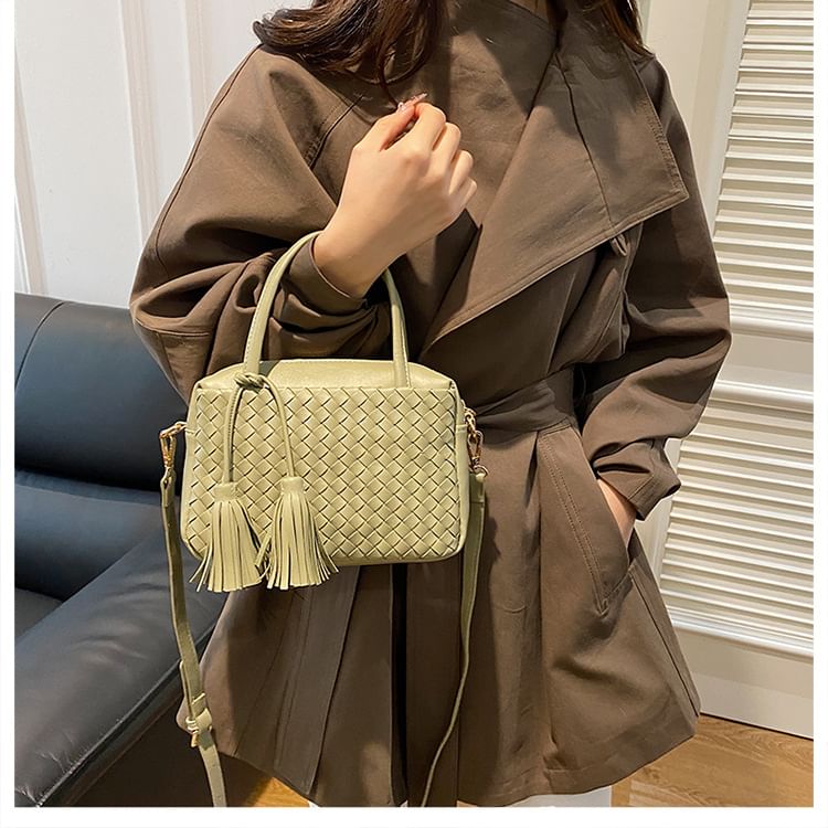 Crossbody Bag Quilted Faux Leather