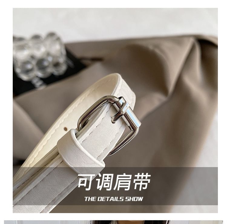 Leather Asymmetrical Bag Faux Shoulder