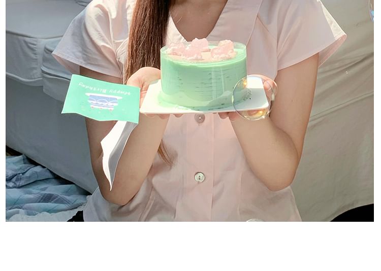 Birthday Headband Cake Polka Dot