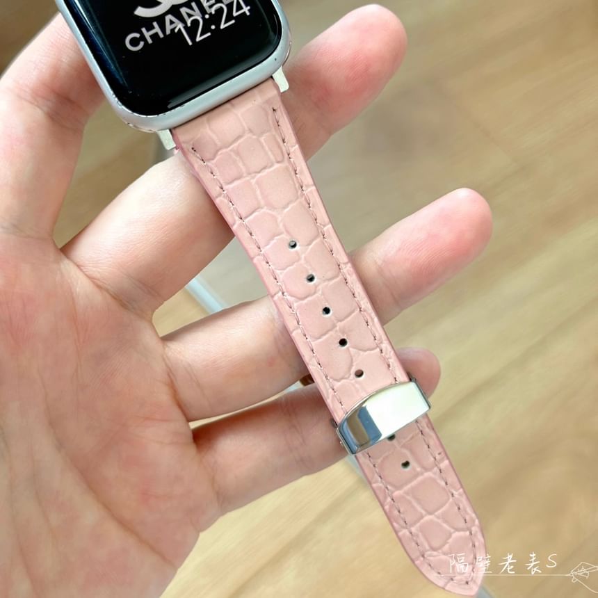 Leather Watch Genuine Apple Band