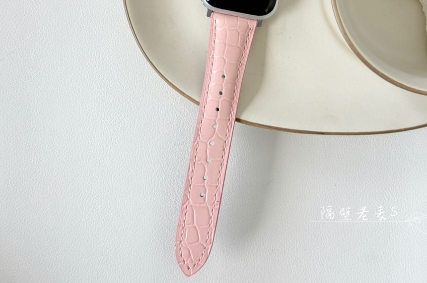 Leather Watch Genuine Apple Band