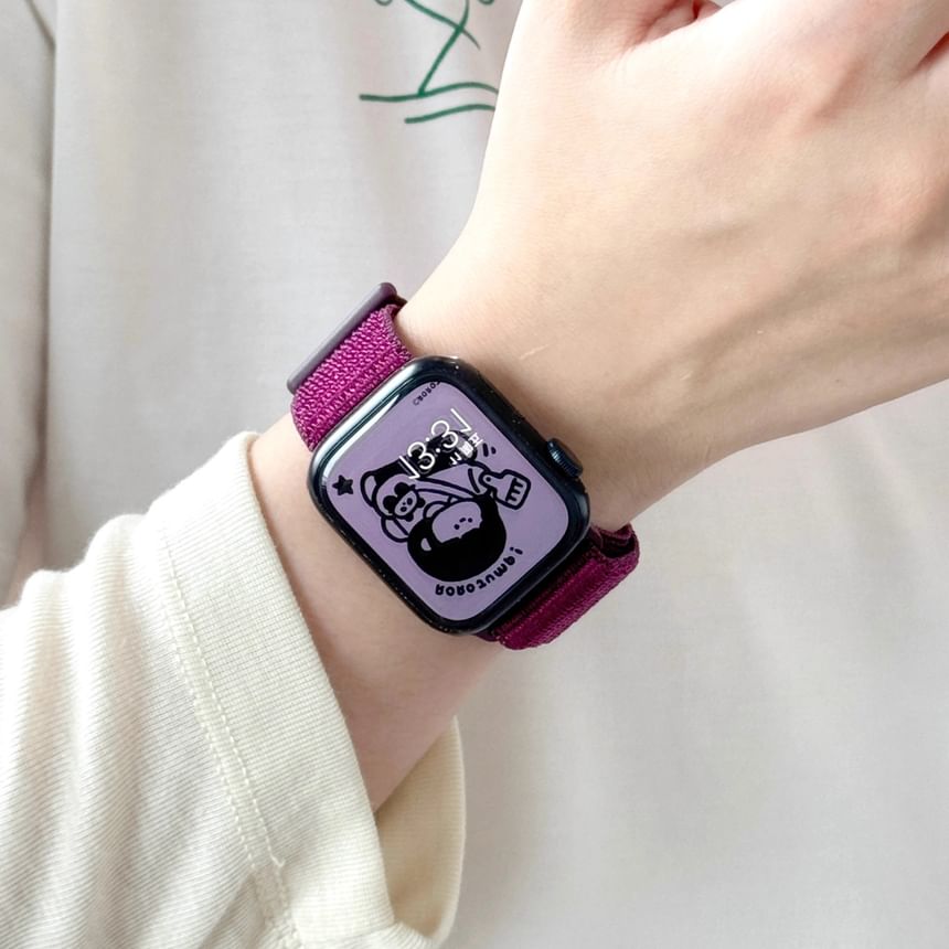 Nylon Band Apple Self Adhesive Watch