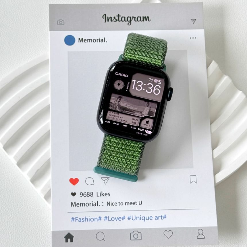 Nylon Band Apple Self Adhesive Watch