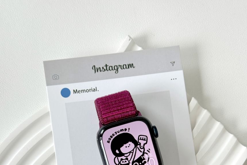 Nylon Band Apple Self Adhesive Watch