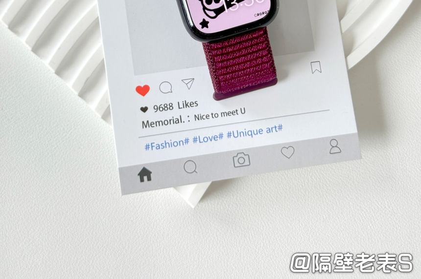 Nylon Band Apple Self Adhesive Watch