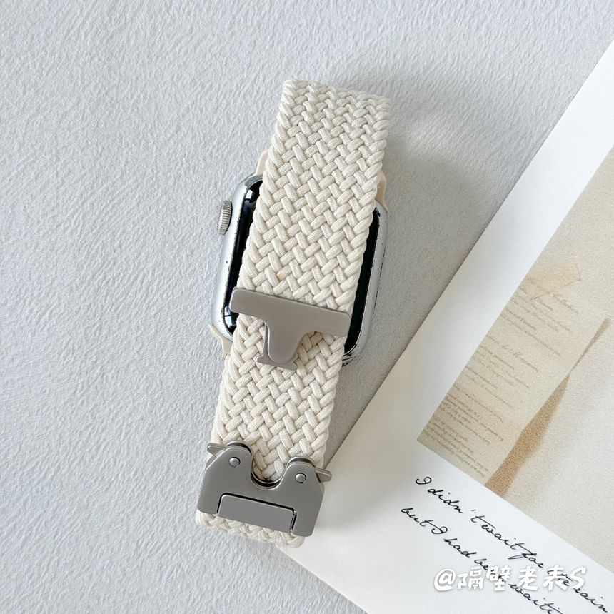 Band Buckled Watch Apple Braided