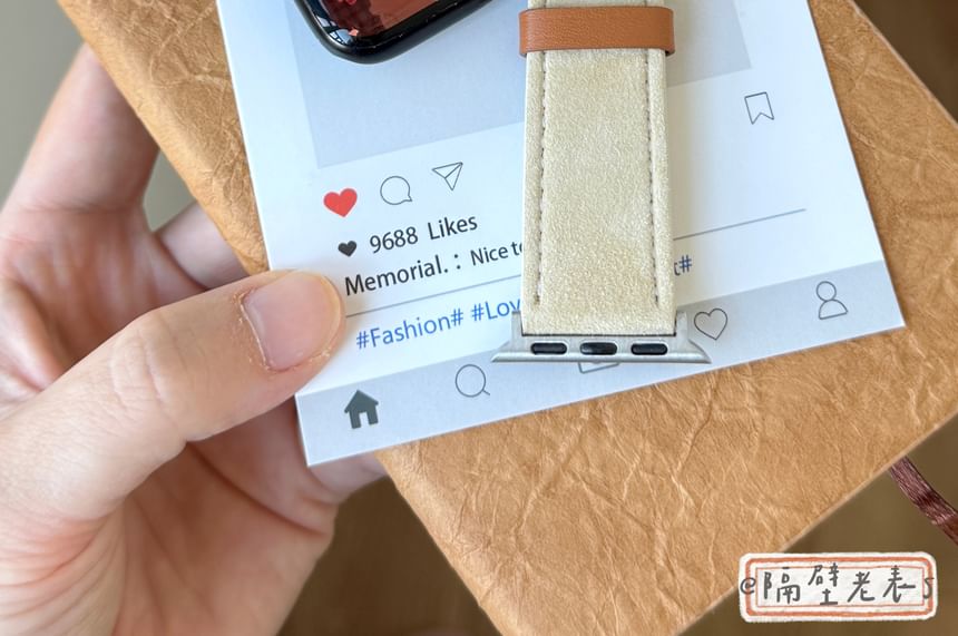 Genuine Apple Leather Animal Band Watch Embroidered