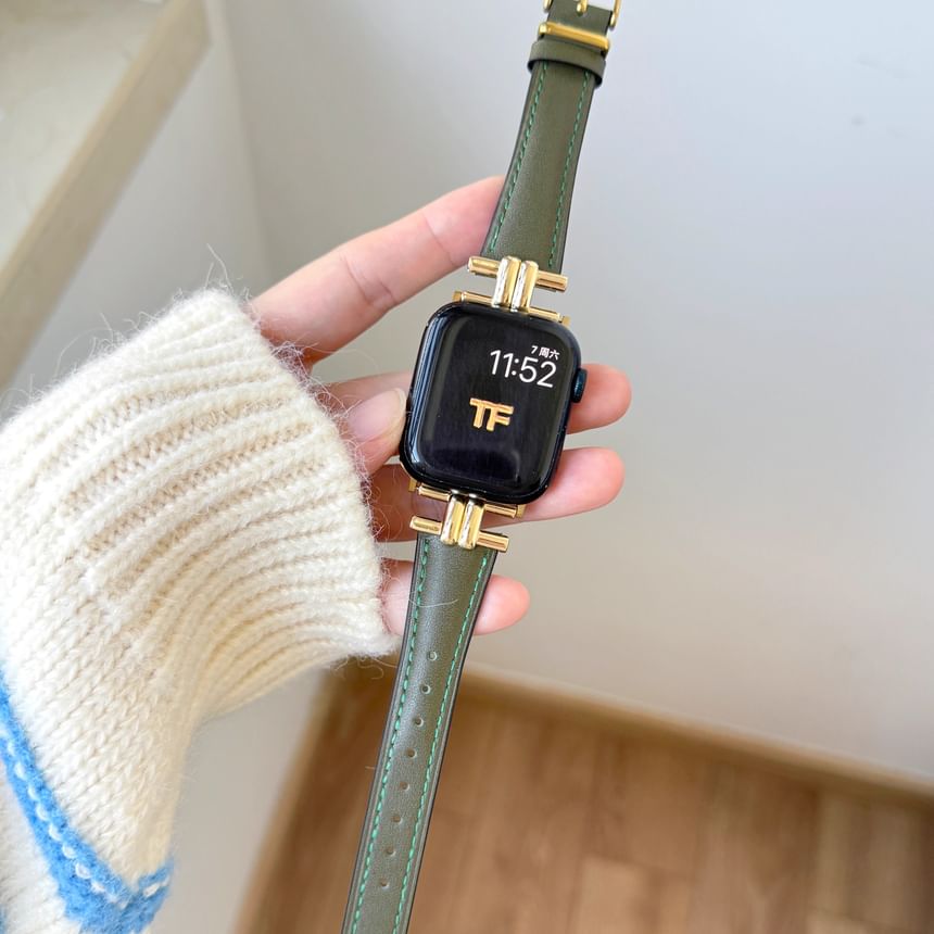 Apple Leather Watch Genuine Band