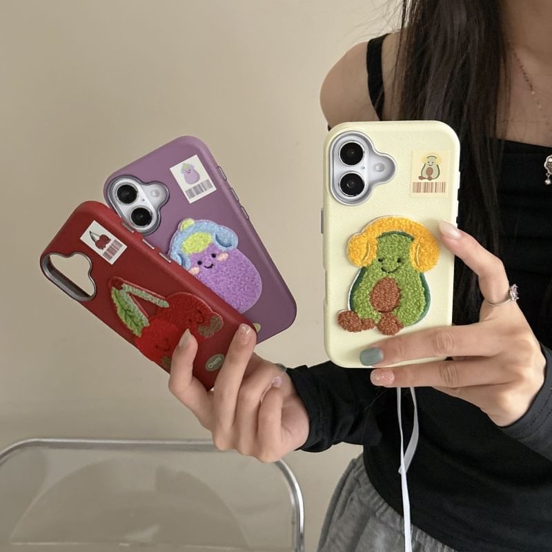 Vegetable Embroidered Case Phone