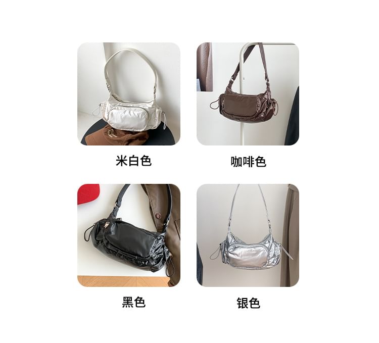 Drawstring Shoulder Bag Plain