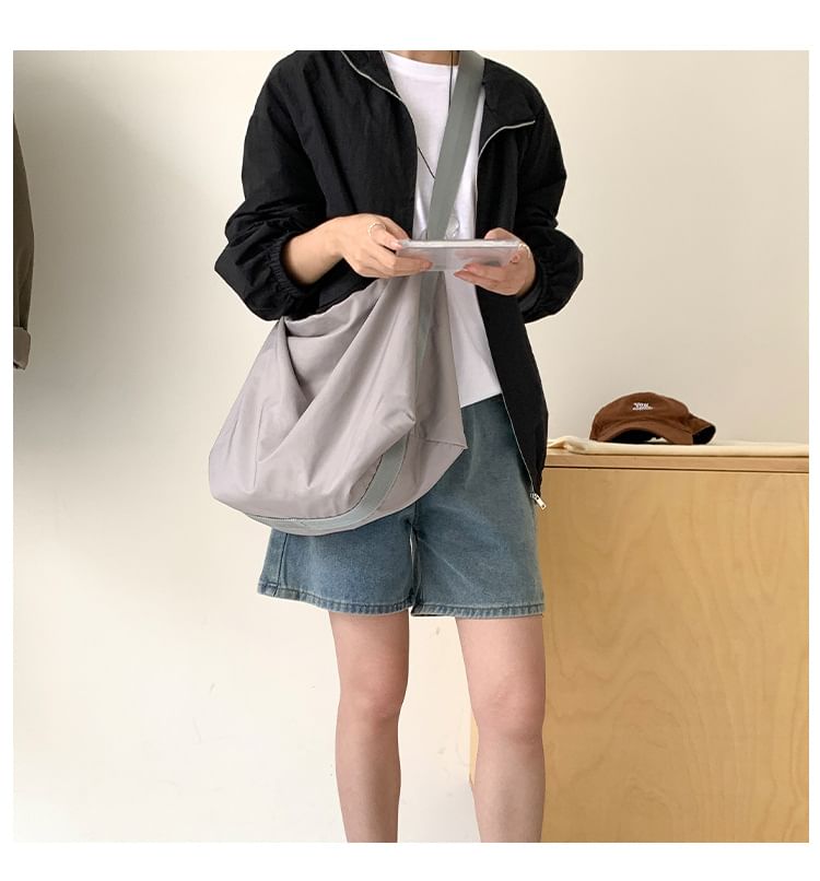 Nylon Crossbody Plain Bag