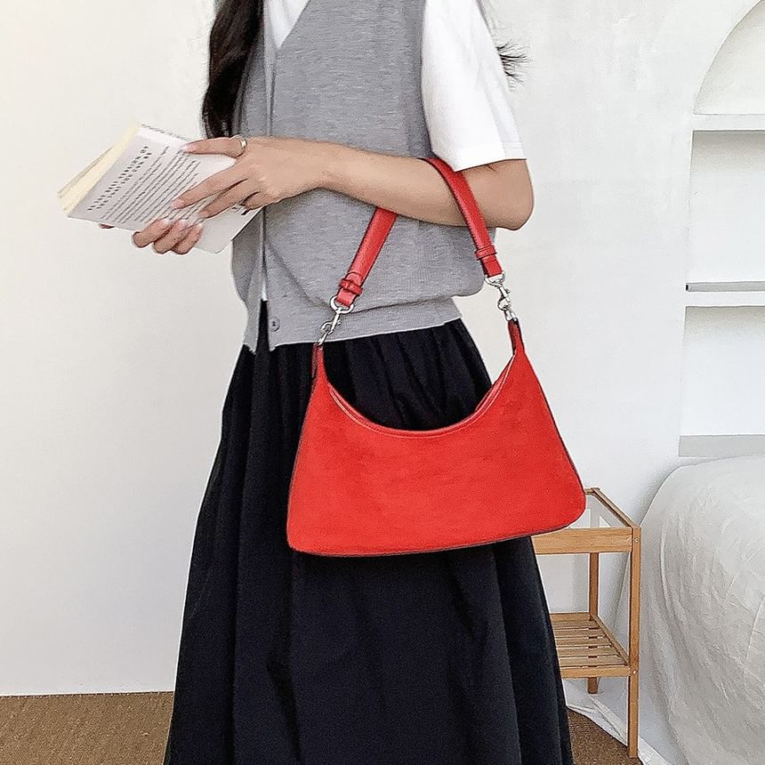 Bag Faux Suede Shoulder