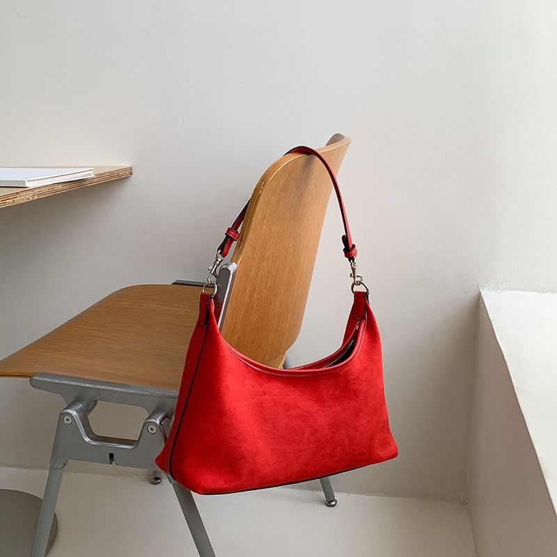 Bag Faux Suede Shoulder