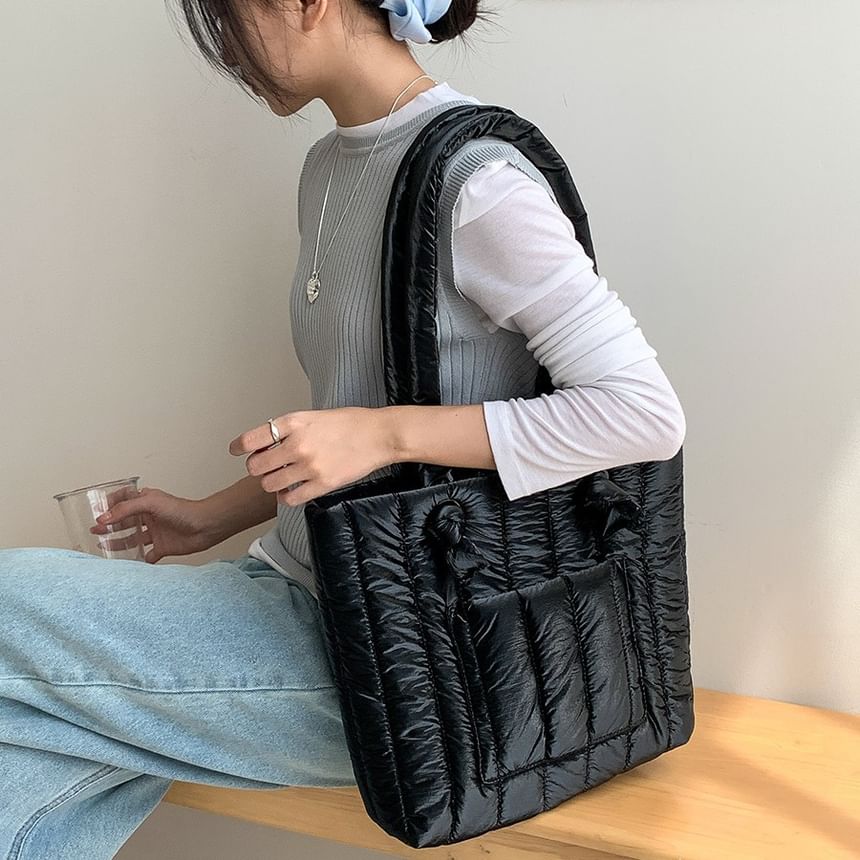 Tote Plain Quilted Bag