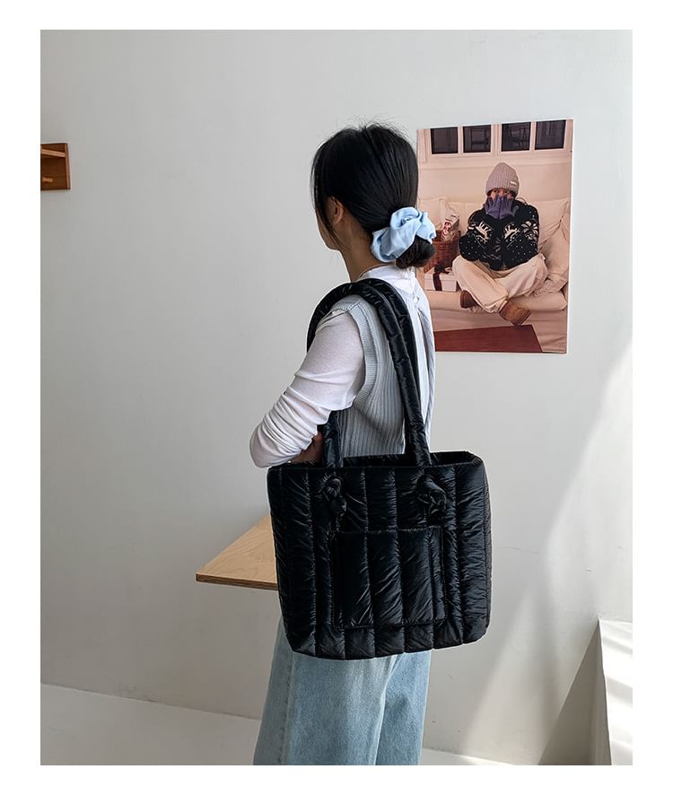 Tote Plain Quilted Bag