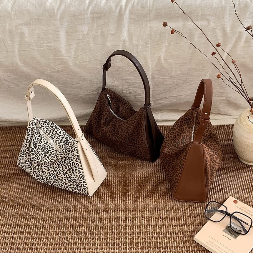 Print Bag Leather Faux Crossbody Leopard