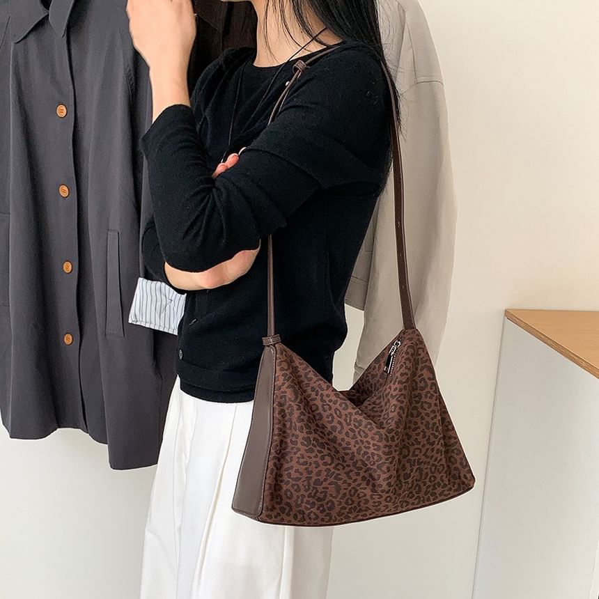 Print Bag Leather Faux Crossbody Leopard