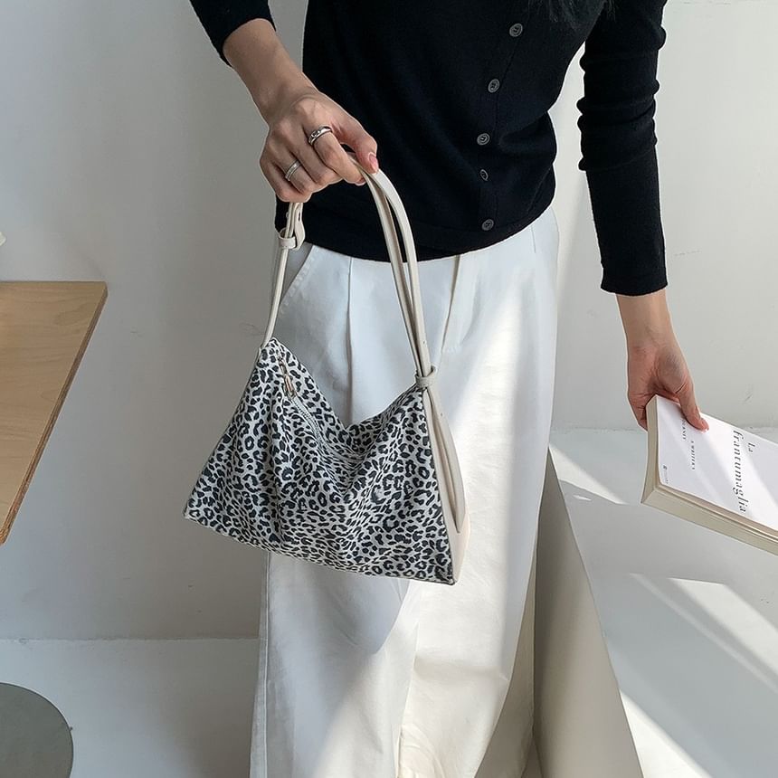 Print Bag Leather Faux Crossbody Leopard