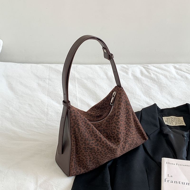 Print Bag Leather Faux Crossbody Leopard