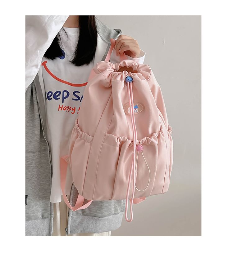 Nylon Drawstring Backpack Applique