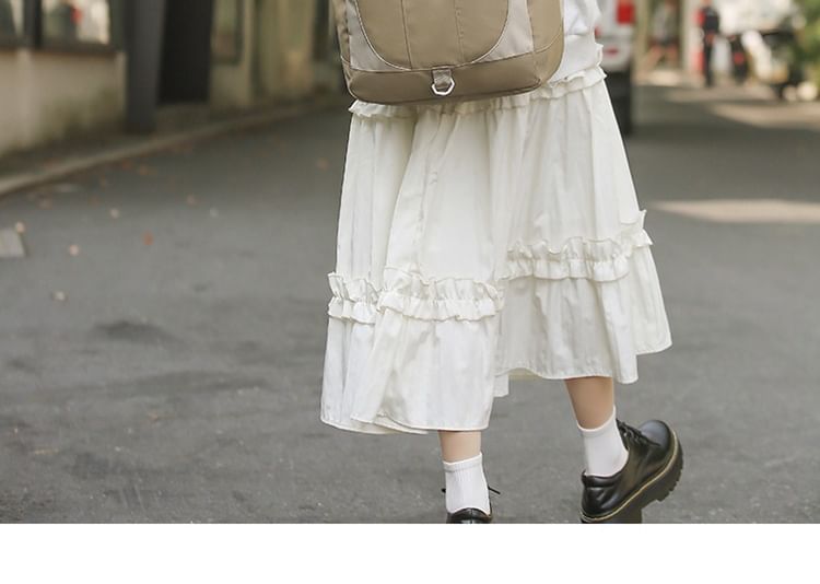 Lettering Nylon Backpack