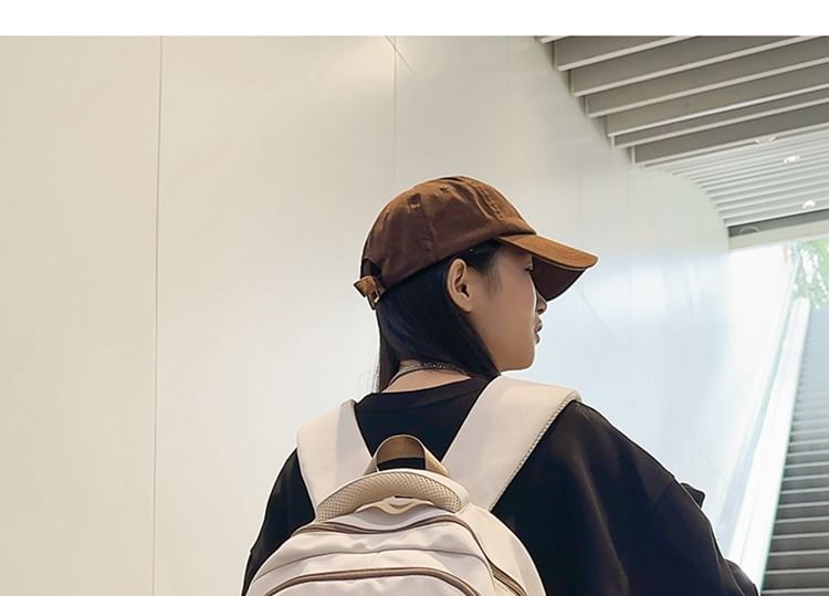 Set Bag Backpack Buckled / Charm Nylon Lettering