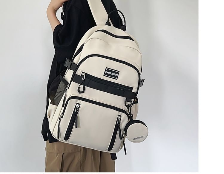 Set: Lettering Applique + Backpack Nylon Purse Coin