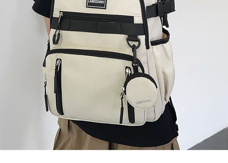 Set: Lettering Applique + Backpack Nylon Purse Coin