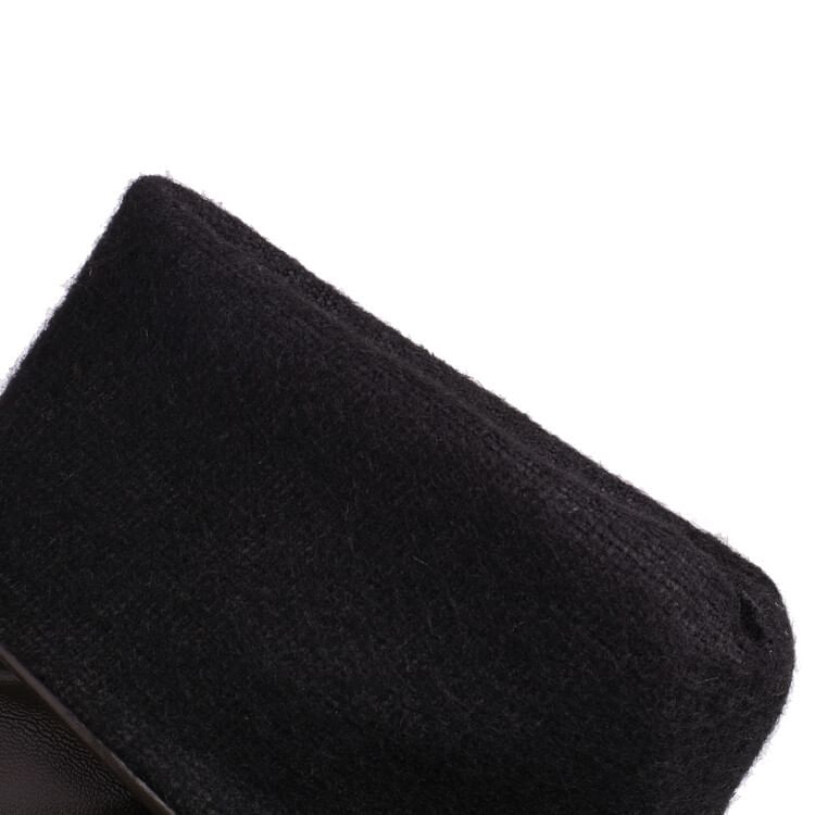 Boots Mid Heel Platform Block Calf