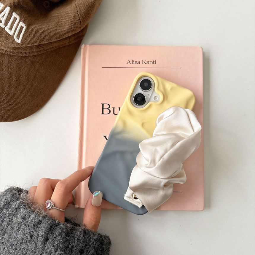 Shirred Fabric Phone Case Strap