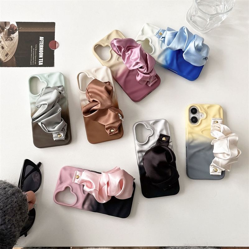 Shirred Fabric Phone Case Strap