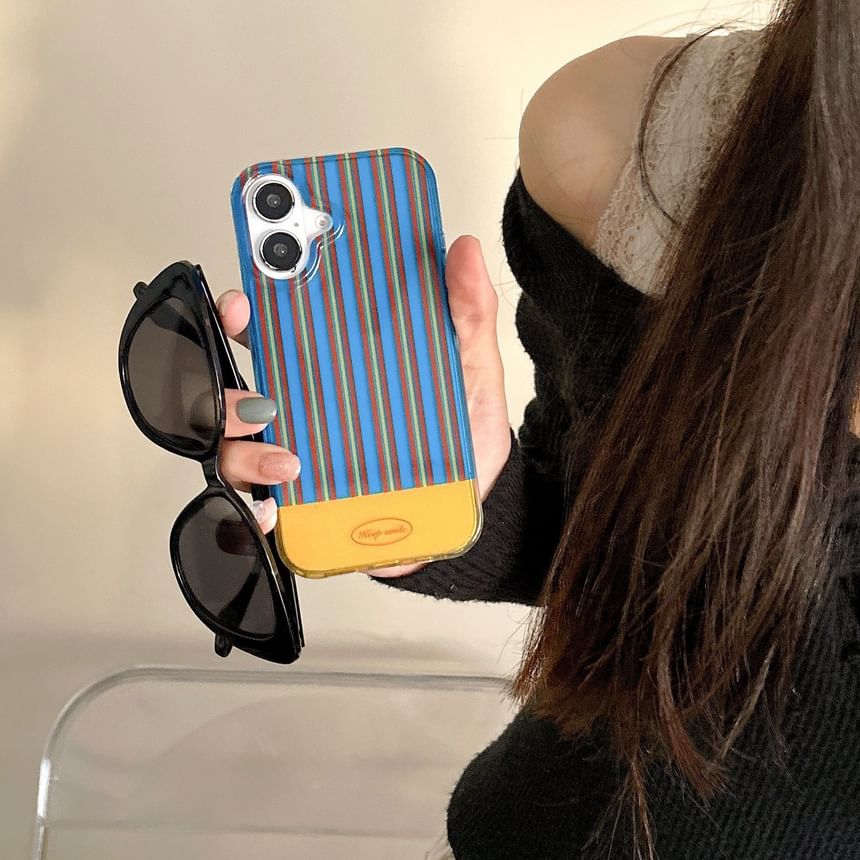 Striped / Phone Case Set Strap