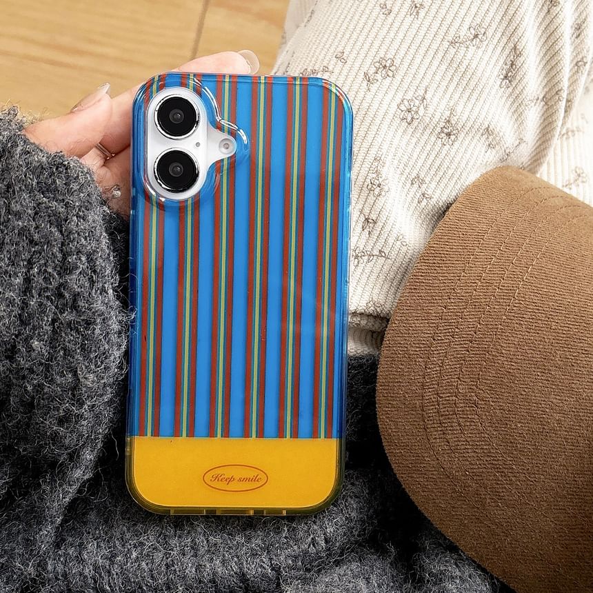 Striped / Phone Case Set Strap
