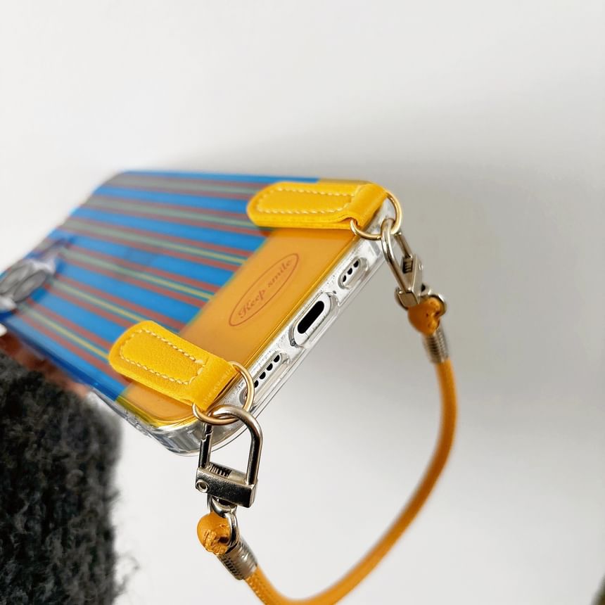Striped / Phone Case Set Strap