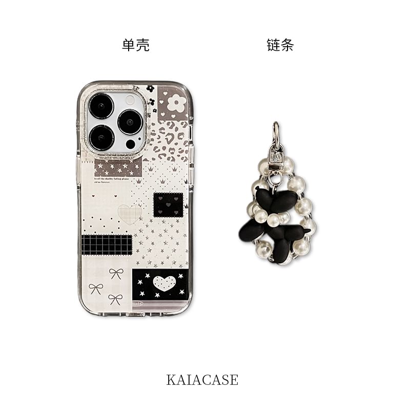 Strap Pearl Phone / Case Faux Set Panel