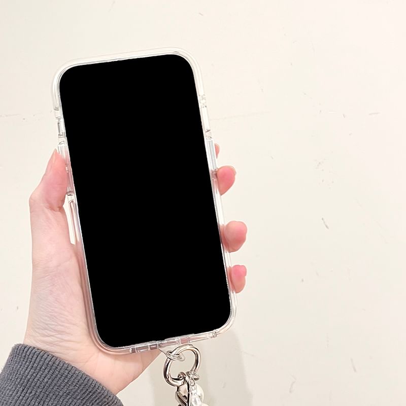 Strap Pearl Phone / Case Faux Set Panel