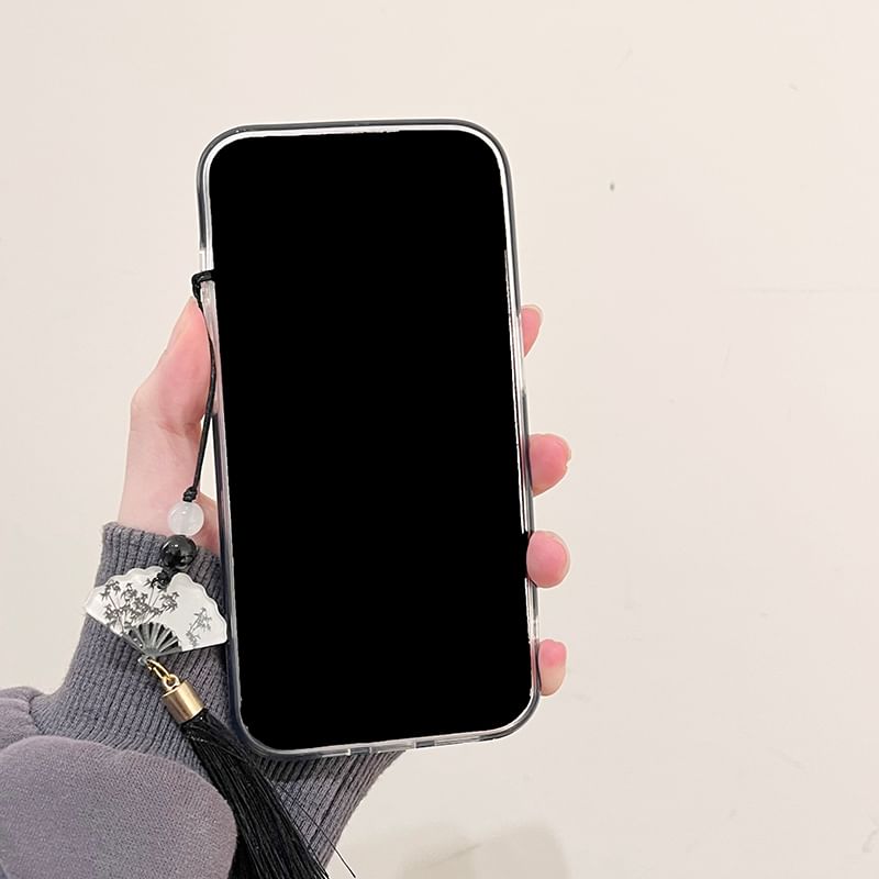 Case Charm Crane Phone Tassel Set /