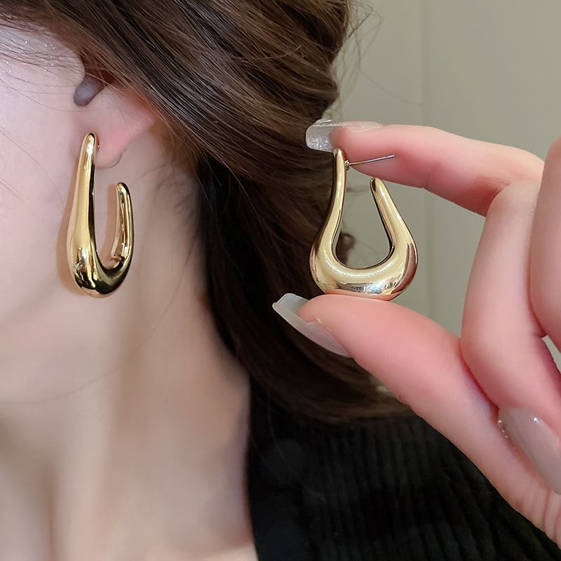 Alloy Earring Geometric Hoop