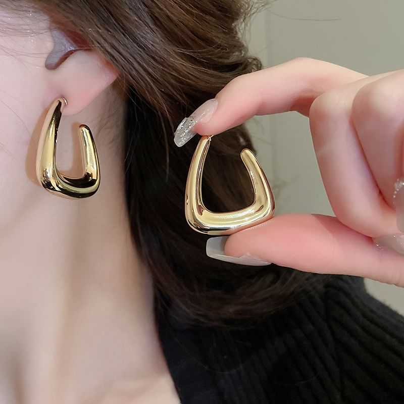 Alloy Earring Geometric Hoop