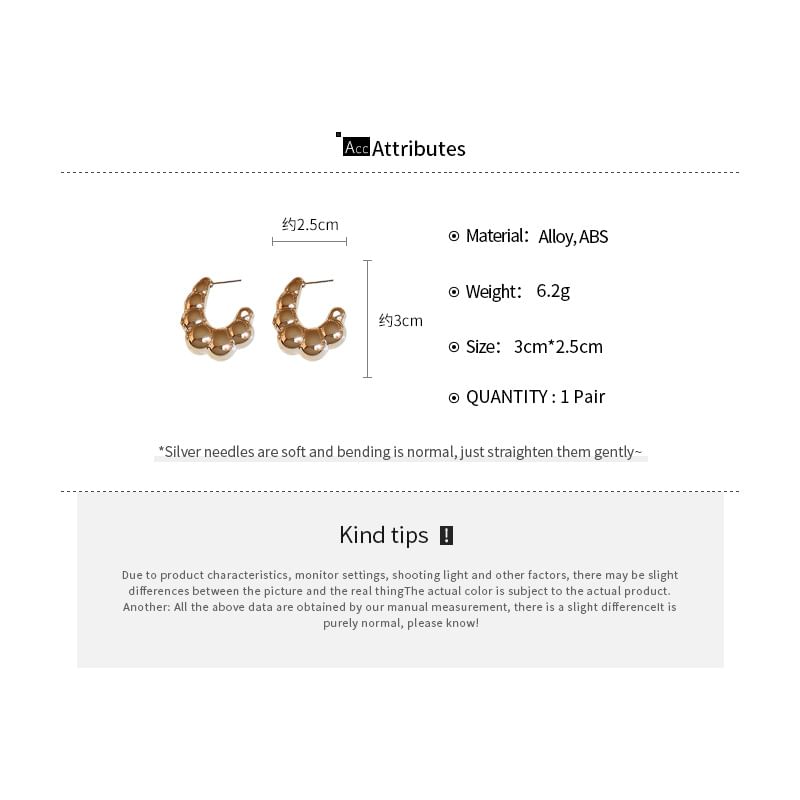 Plain (Various Earring Alloy Hoop Designs)