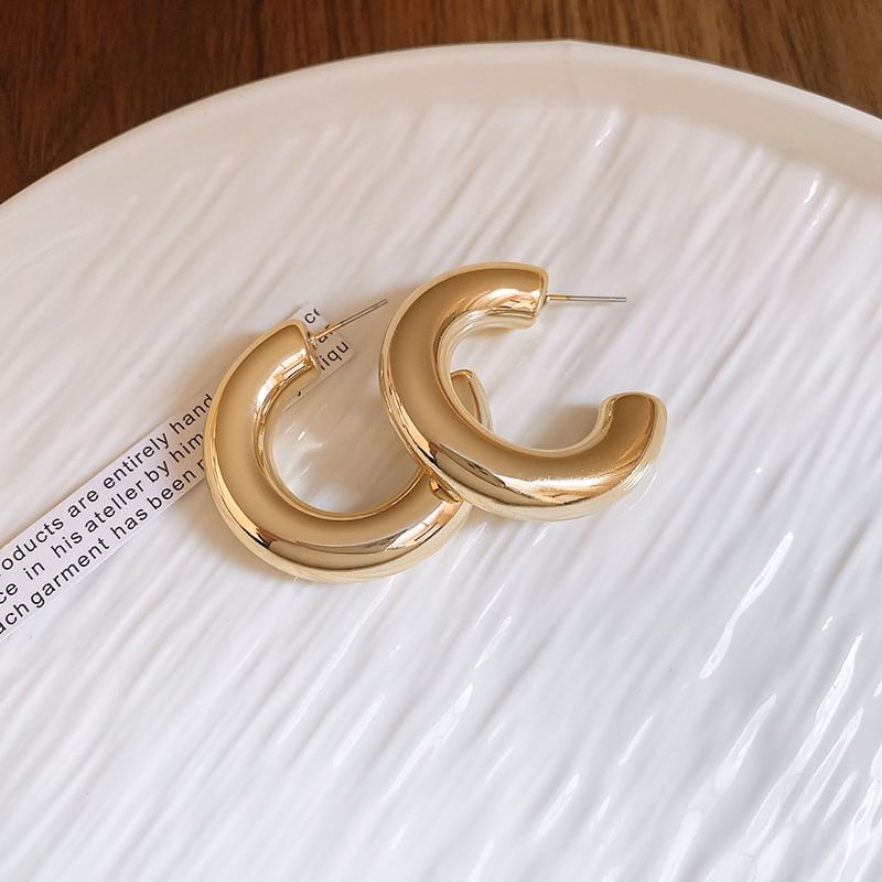 Plain (Various Earring Alloy Hoop Designs)